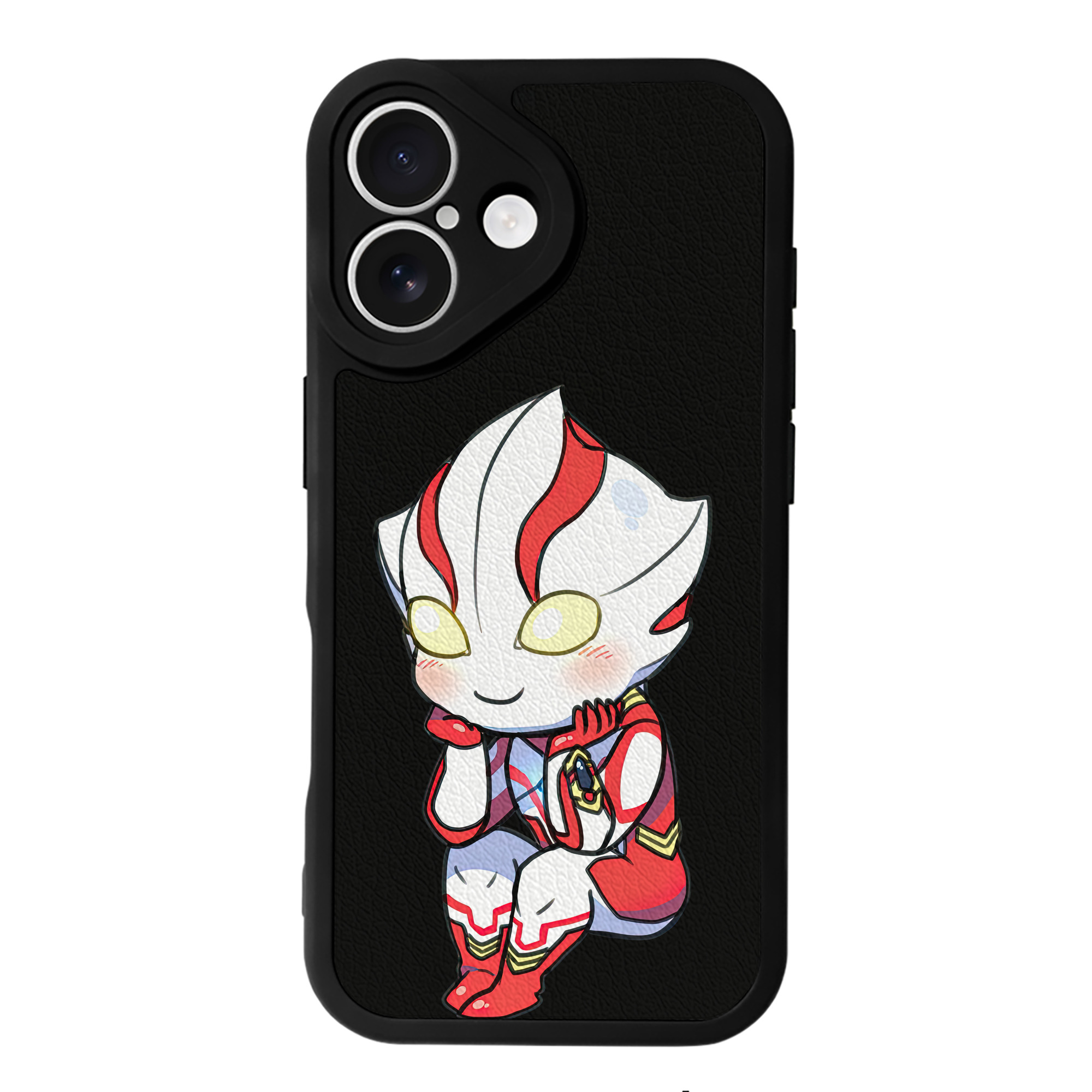 （画像用） ウルトラマン Ultraman 【iPhone 16シリーズ対応】シリコンスマホケース（レザー調） 材質：シリコン